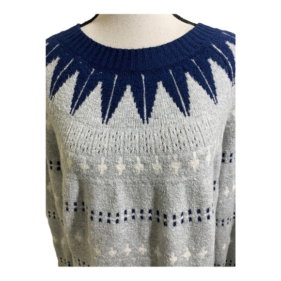 Banana Republic womens pullover crew neck Nordic style sweater size Large - Picture 2 of 9